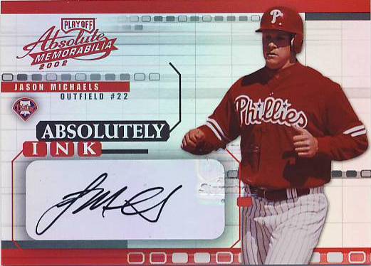 2002 Absolute Memorabilia Absolutely Ink #25 Jason Michaels