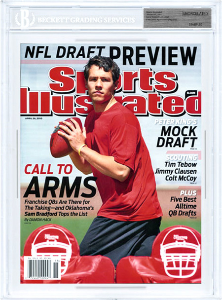 SPORTS ILLUSTRATED BGS SI Uncirculated SAM BRADFORD 