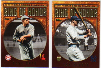 2009 Topps Ring Of Honor #RH96 Lou Gehrig