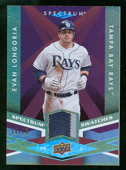 2009 Upper Deck Spectrum Spectrum Swatches Patch #SSLO Evan Longoria