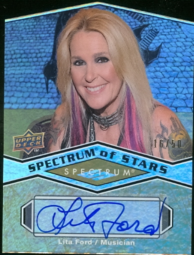 2009 Upper Deck Spectrum Spectrum of Stars Autographs Die Cut #LF Lita Ford
