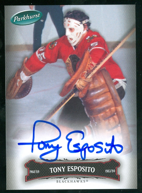 2006-07 Parkhurst Autographs #57 Tony Esposito