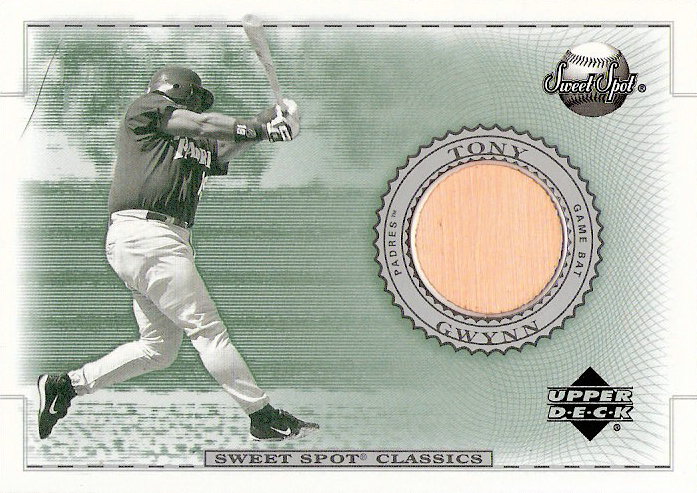 2002 Sweet Spot Classics Game Bat #BTG Tony Gwynn DP