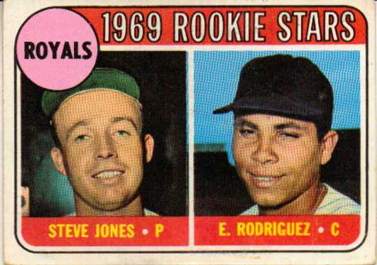 1969 Topps #49B Rookie Stars/Steve Jones RC/Ellie Rodriguez RC COR