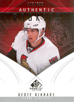 2009-10 SP Game Used #162 Geoff Kinrade RC