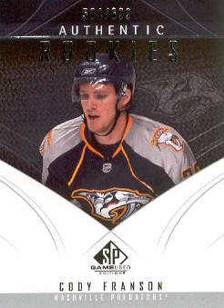2009-10 SP Game Used #174 Cody Franson RC