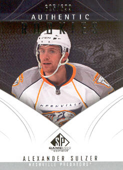 2009-10 SP Game Used #187 Alexander Sulzer RC