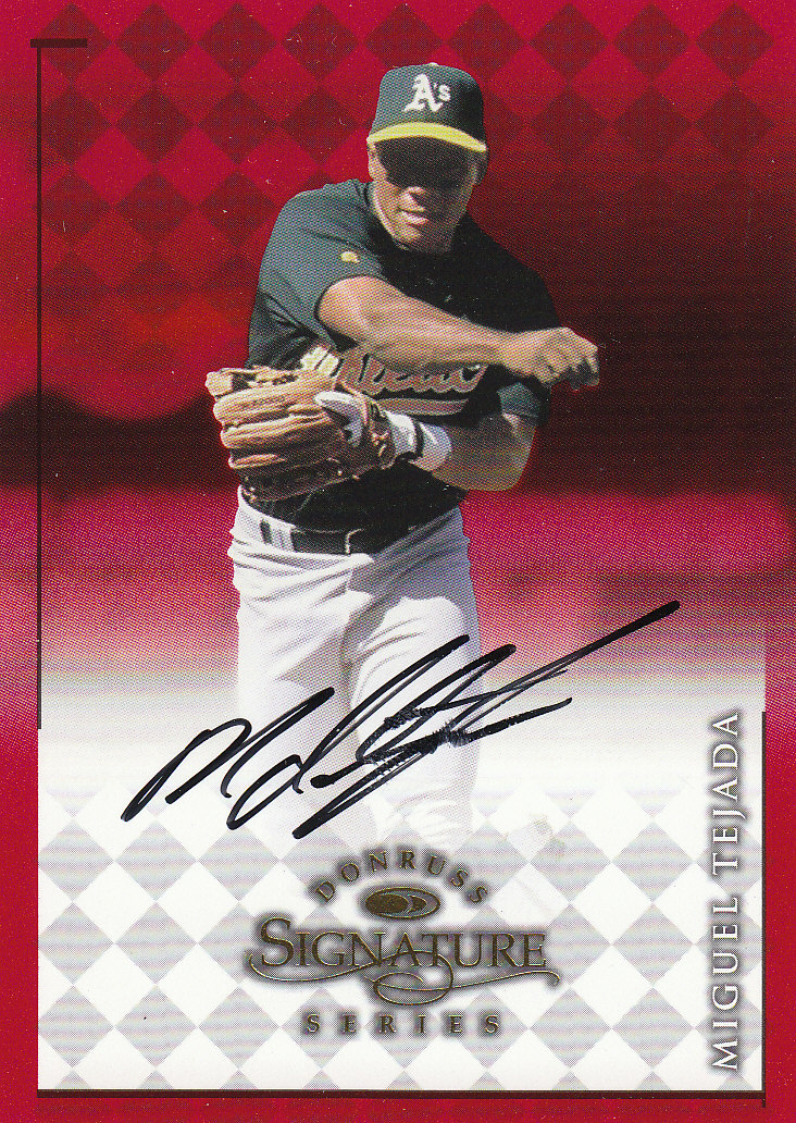 1998 Donruss Signature Autographs #84 Miguel Tejada/3800