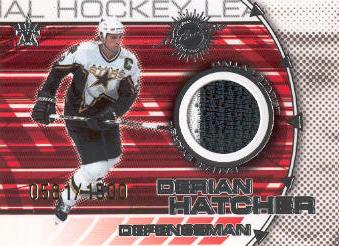 2000-01 Vanguard Dual Game-Worn Jerseys #4 Derian Hatcher/Mike Modano/1500