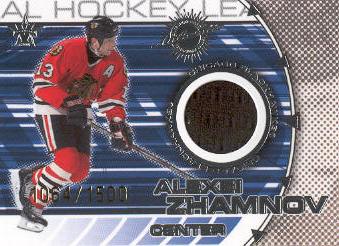 2000-01 Vanguard Dual Game-Worn Jerseys #10 Alexei Zhamnov/Cory Stillman/1500