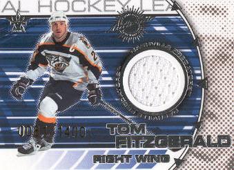 2000-01 Vanguard Dual Game-Worn Jerseys #12 Tom Fitzgerald/Kimmo Timonen/1400