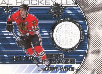 2000-01 Vanguard Dual Game-Worn Jerseys #16 Eric Daze/Marty McInnis/300