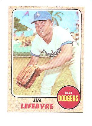1968 Topps #457 Jim Lefebvre