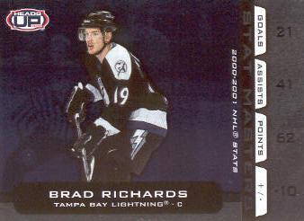 2001-02 Pacific Heads Up Stat Masters #18 Brad Richards