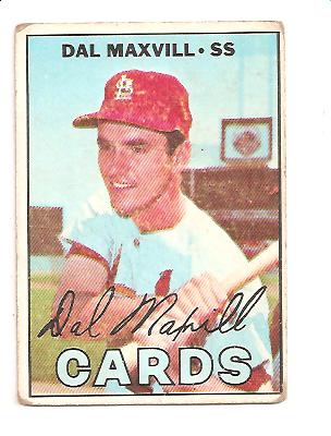 1967 Topps #421 Dal Maxvill DP