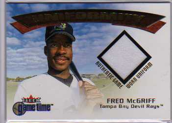 2001 Fleer Game Time Uniformity #12 Fred McGriff