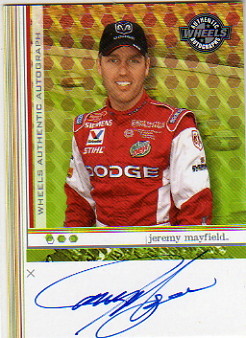 2003 Wheels Autographs #37 Jeremy Mayfield AT/HG