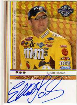 2003 Wheels Autographs #52 Elliott Sadler AT/HG