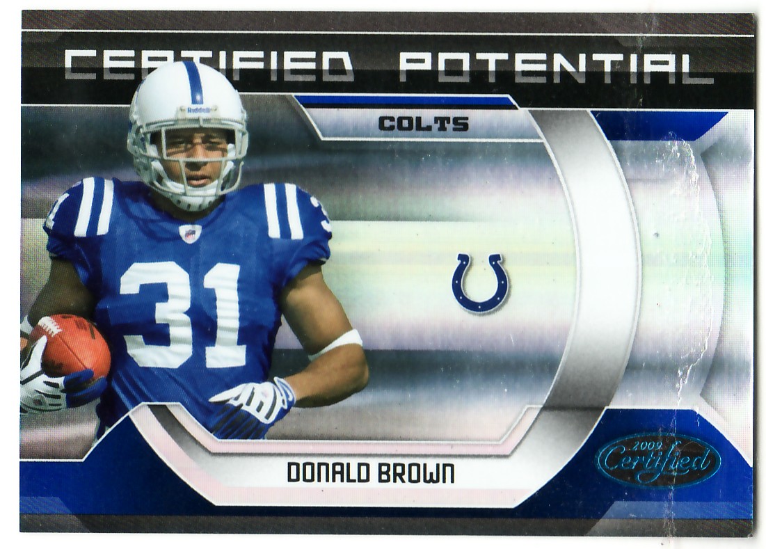 2009 Certified Certified Potential Blue #16 Donald Brown