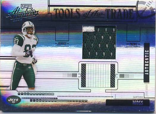 2005 Absolute Memorabilia Tools of the Trade Material Black Spectrum #80 Santana Moss