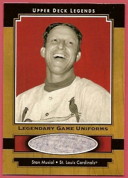 2001 Upper Deck Legends Legendary Game Jersey #JSM Stan Musial Uni SP/490 *