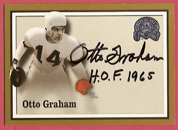 2000 Greats of the Game Gold Border Autographs #24 Otto Graham