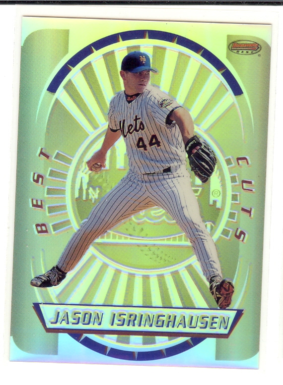 1996 Bowman's Best Cuts Refractors #2 Jason Isringhausen (UNCUT)