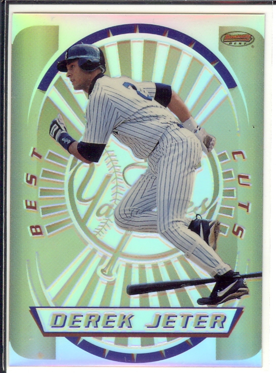 1996 Bowman's Best Cuts Refractors #3 Derek Jeter (UNCUT)