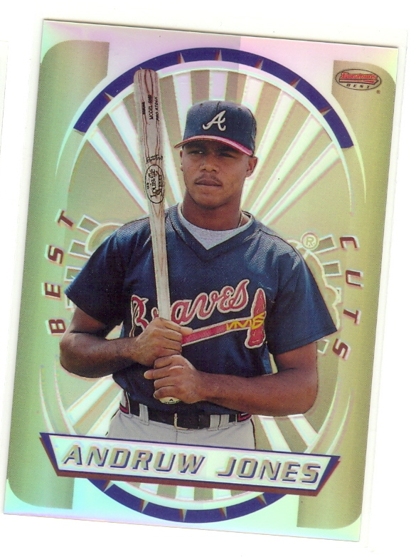 1996 Bowman's Best Cuts Refractors #4 Andruw Jones (UNCUT)