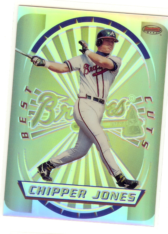 1996 Bowman's Best Cuts Refractors #5 Chipper Jones (UNCUT)