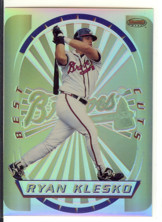 1996 Bowman's Best Cuts Refractors #6 Ryan Klesko (UNCUT)