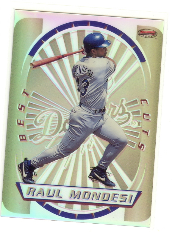 1996 Bowman's Best Cuts Refractors #7 Raul Mondesi (UNCUT)