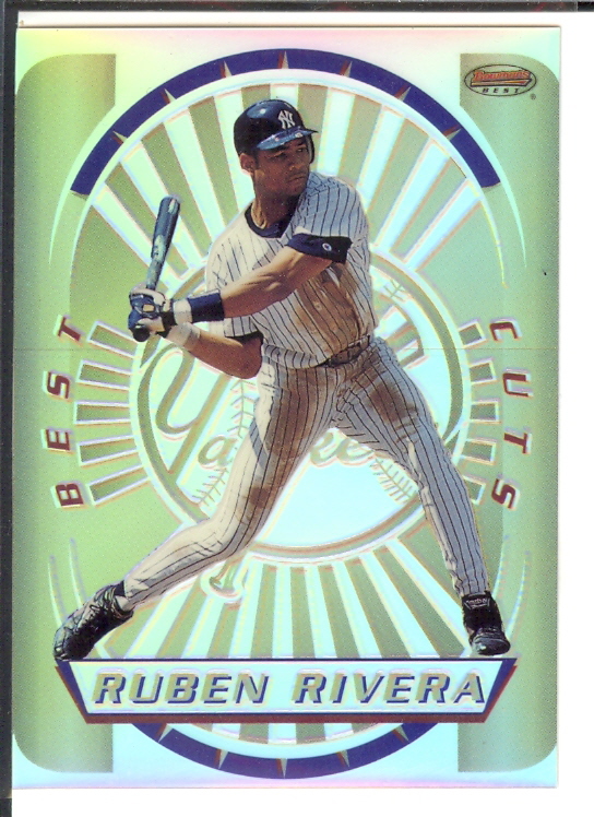 1996 Bowman's Best Cuts Refractors #12 Ruben Rivera (UNCUT)