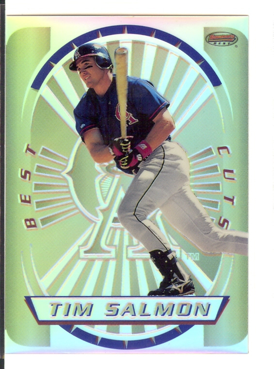 1996 Bowman's Best Cuts Refractors #13 Tim Salmon (UNCUT)
