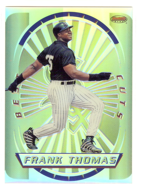 1996 Bowman's Best Cuts Refractors #14 Frank Thomas (UNCUT)