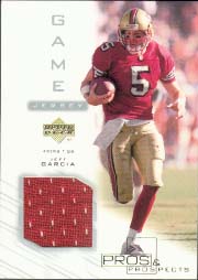 2001 Upper Deck Pros and Prospects Game Jersey #JG-J, Jeff Garcia