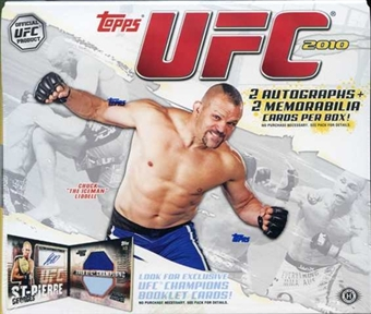 3 BOX LOT : 2010 Topps UFC ( Series 4 ) Ultimate Fighting Championship MMA Factory Sealed HOBBY Box With 2 Autographs & 2 Memorabilia Cards Per Box - WEEKLY SPECIAL - In Stock Now    