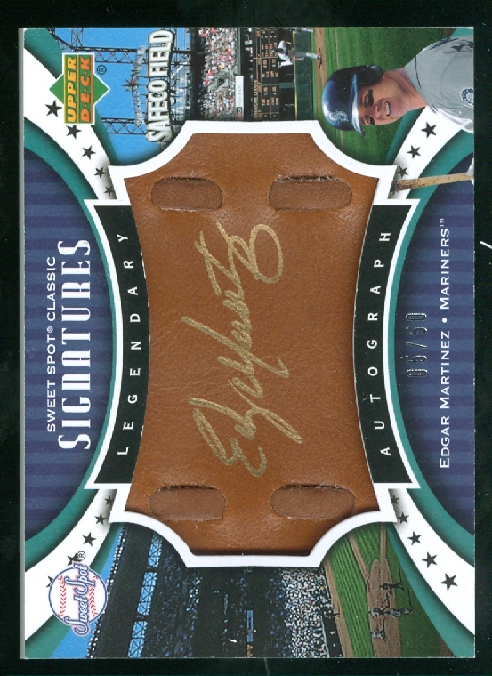 2007 Sweet Spot Classic Signatures Leather Gold Ink #EM Edgar Martinez/50