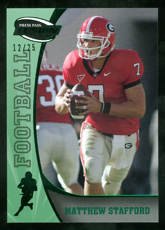 2009 Press Pass Fusion Green #56 Matthew Stafford