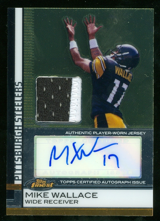 2009 Finest Rookie Jersey Autographs #63 Mike Wallace/309