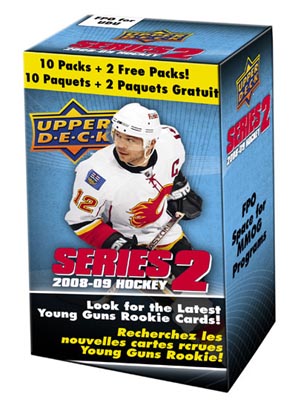 2008 - 09 ( 2009 ) Upper Deck Series Two ( 2 ) Hockey Blaster Box With 10 Packs + 2 Free Packs Per Blaster Box With Possible Autographs & Jersey Cards - In Stock Now 