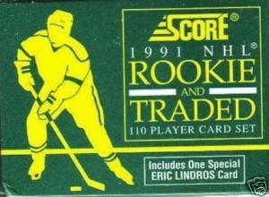 1991 - 92 ( 1992 ) Score Rookie & Traded Hockey Complete Factory Sealed Set With 110 Cards Including 1 Special Eric Lindros Card - In Stock Now