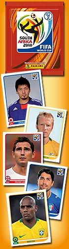 6 SEALED PACKS : 2010 Panini FIFA World Cup Soccer (Football) (8 Stickers Per Pack)