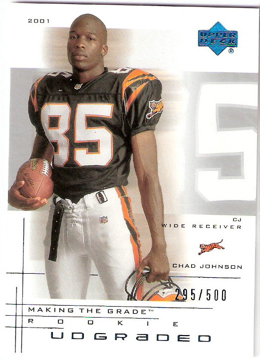 2001 UD Graded #48P Chad Johnson Portrait RC