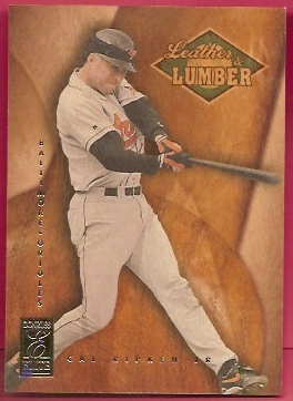 1997 Donruss Elite Leather and Lumber #6 Cal Ripken