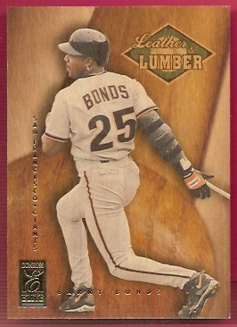 1997 Donruss Elite Leather and Lumber #7 Barry Bonds
