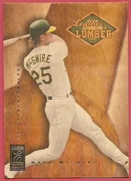 1997 Donruss Elite Leather and Lumber #10 Mark McGwire