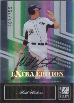 2007 Donruss Elite Extra Edition #120 Matt Wieters AU/799