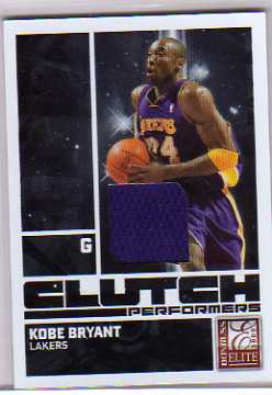 2009-10 Donruss Elite Clutch Performers Jerseys #5 Kobe Bryant/99