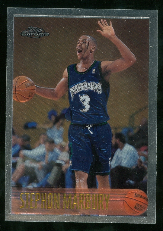 1996-97 Topps Chrome #177 Stephon Marbury RC